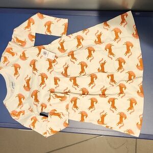 NWT OLD NAVY Size 5T Unicorn LONG-SLEEVE EVERYDAY DRESS & LEGGING SET Girls